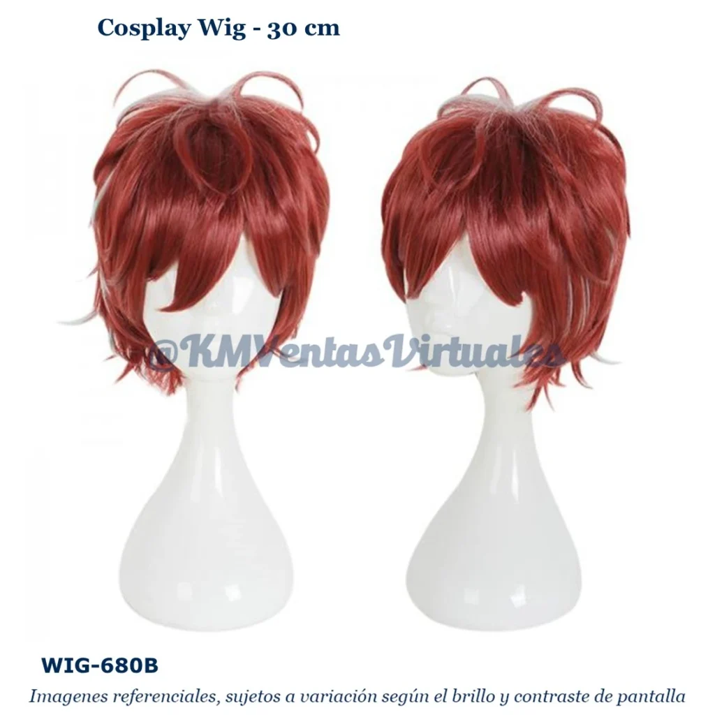 Peluca Rojo Corta (WIG-680B)