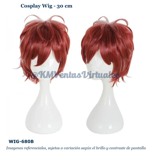 Peluca Rojo Corta (WIG-680B)
