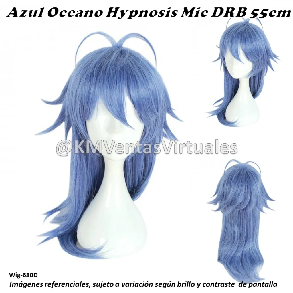Peluca Ikki Azul Mediana (WIG-680D)