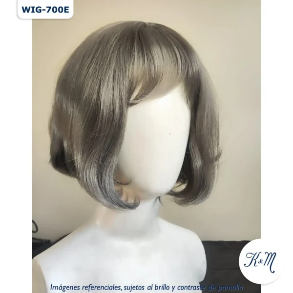 Peluca Gris Corta (WIG-700E) - Image 2