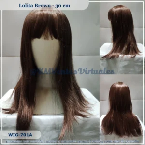 Peluca Marrón Mediana (WIG-701A)