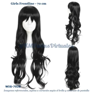 Peluca Negro Mediana (WIG-702B)