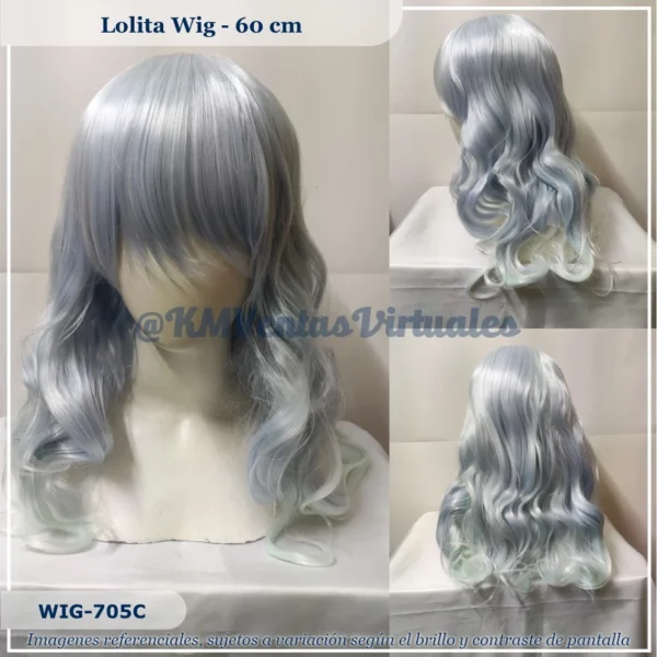 Peluca Celeste Mediana (WIG-705C)