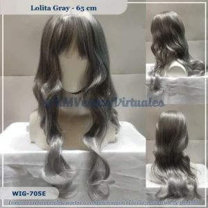 Peluca Gris Mediana (WIG-705E)