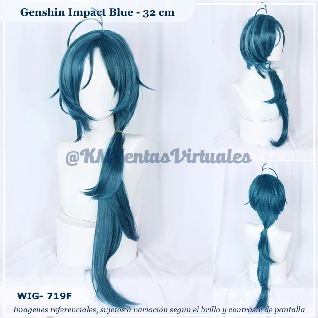 Peluca Kaeya Azul Larga (WIG-719F)