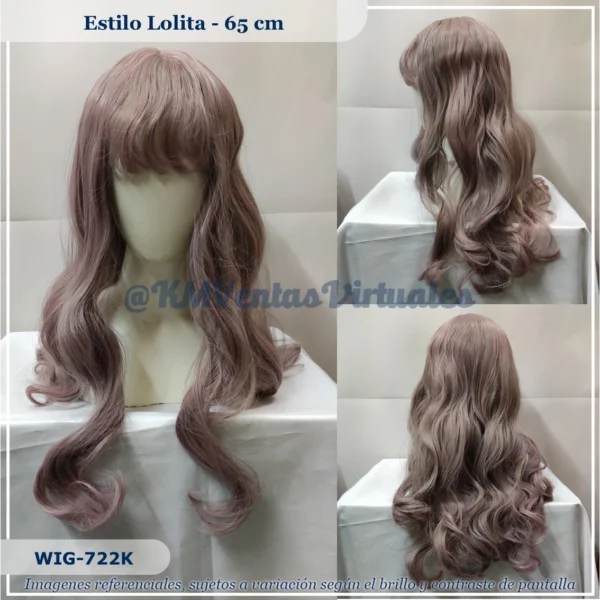 Peluca Rosado Mediana (WIG-722K)
