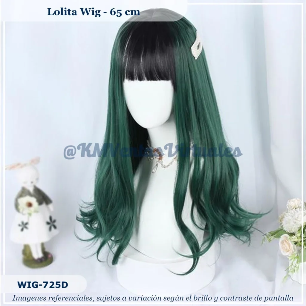 Peluca Verde Mediana (WIG-725D)