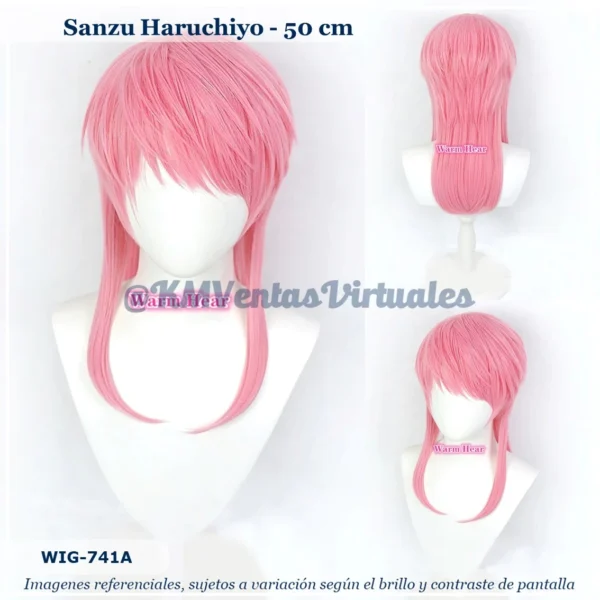 Peluca Haruchiyo Rosado Mediana (WIG-741A)