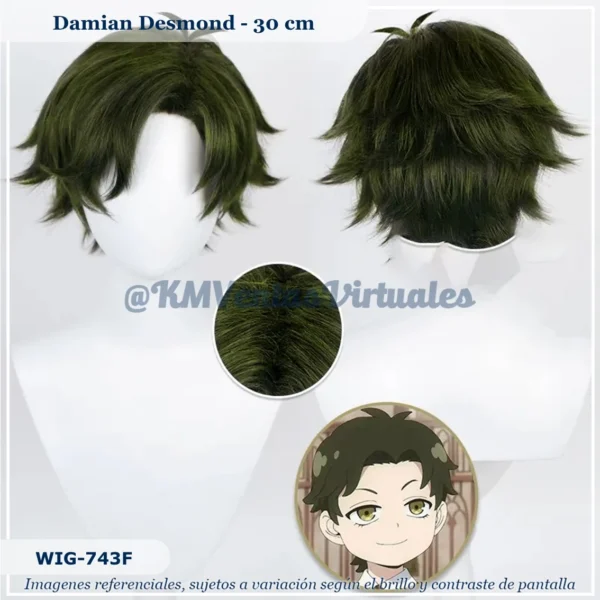 Peluca Damian Verde Corta (WIG-743F)