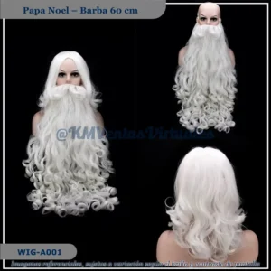 PClasic Santa 60cm Blanco Mediana (WIG-A001)