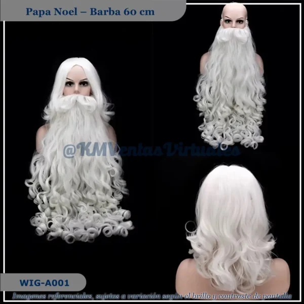 PClasic Santa 60cm Blanco Mediana (WIG-A001)
