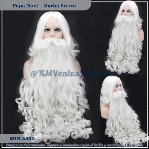 PClasic Santa 80cm Blanco Larga (WIG-A002)