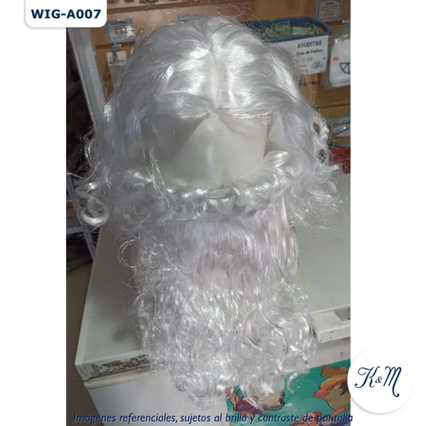 PClasic Santa Brilloso Blanco Corta (WIG-A007) - Image 3