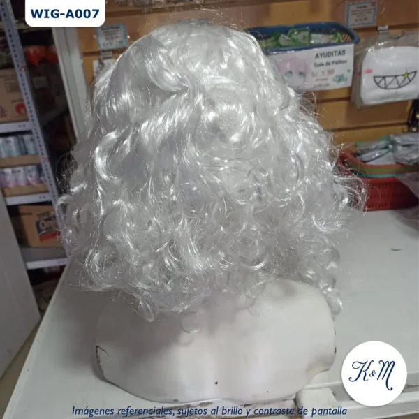 PClasic Santa Brilloso Blanco Corta (WIG-A007) - Image 4