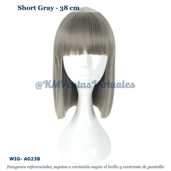 Peluca Gris Corta (WIG-A023B) - Image 4