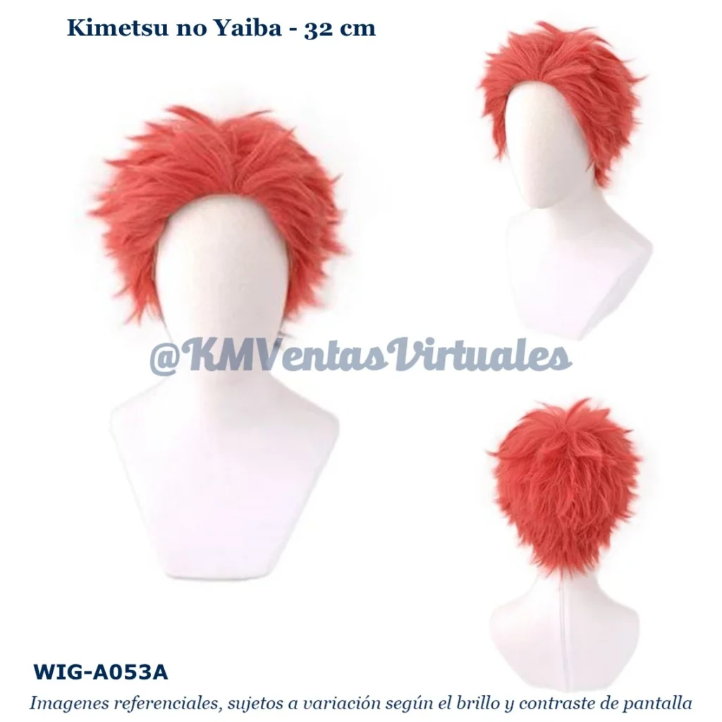 Peluca Akaza Naranja Corta (WIG-A053A)