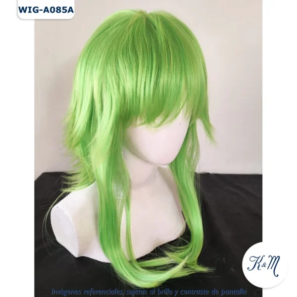 Peluca Verde Mediana (WIG-A085A) - Image 5