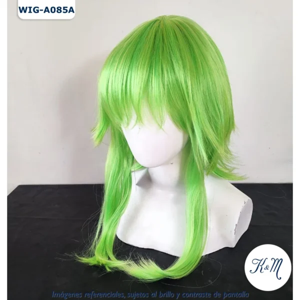 Peluca Verde Mediana (WIG-A085A) - Image 3