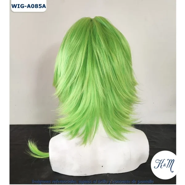 Peluca Verde Mediana (WIG-A085A) - Image 6