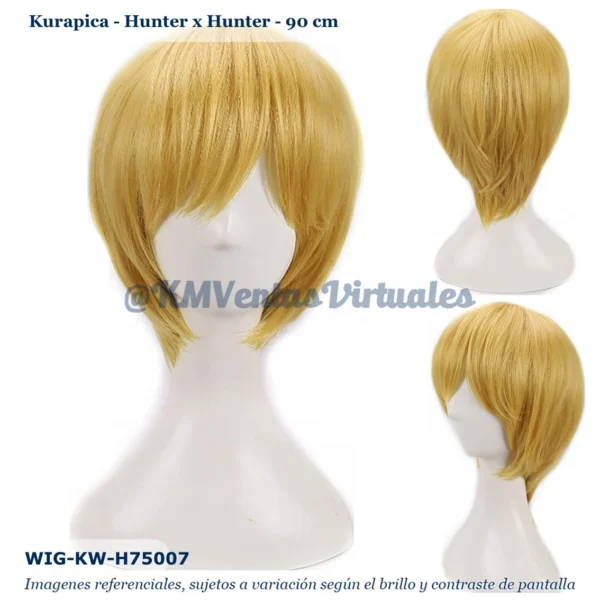 Peluca Kurapika Rubio Corta (WIG-KW-H75007)