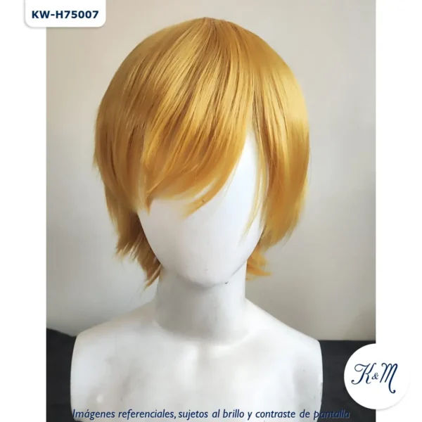 Peluca Kurapika Rubio Corta (WIG-KW-H75007) - Image 2