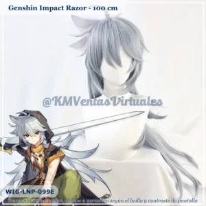 Peluca Razor Gris Larga (WIG-LNP-099E)