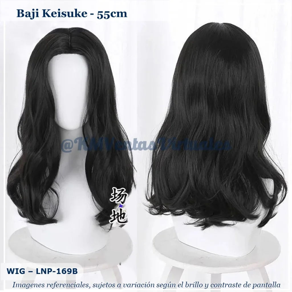 Peluca Keisuke Negro Mediana (WIG-LNP-169B)
