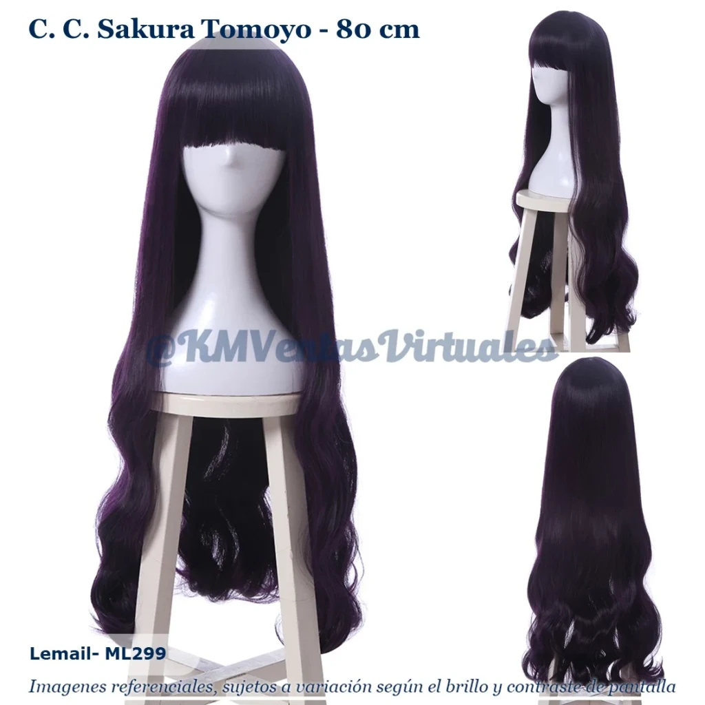 Peluca Tomoyo Muy Oscuro Larga (WIG-ML299)