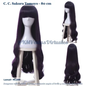 Peluca Tomoyo Negro Larga (WIG-ML299)