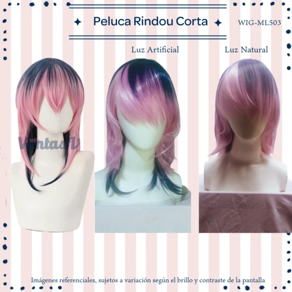 Peluca Rindou Mixto Corta (WIG-ML503) - Image 3