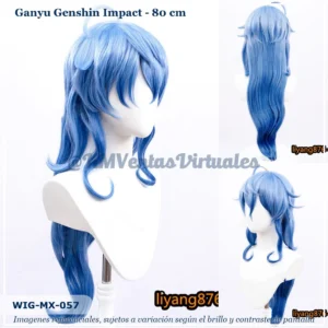 Peluca Ganyu Azul Larga (WIG-MX-057)