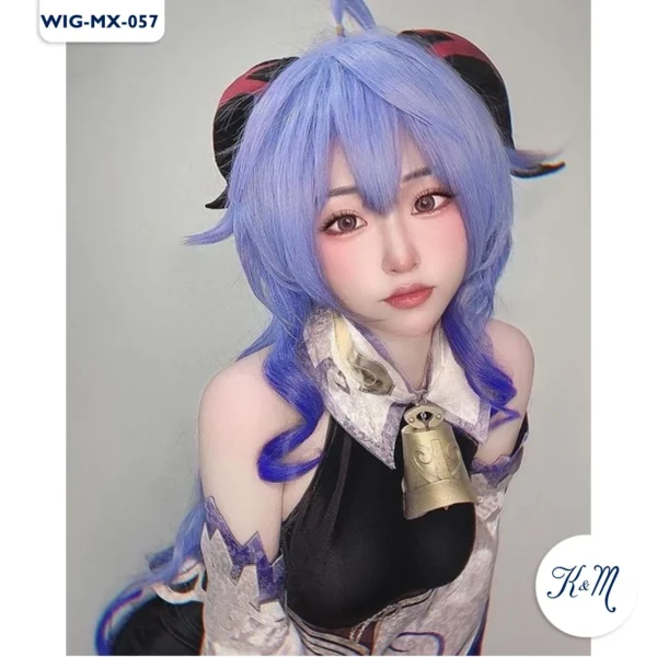 Peluca Ganyu Azul Larga (WIG-MX-057) - Image 3