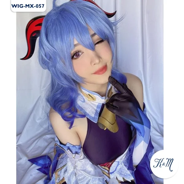 Peluca Ganyu Azul Larga (WIG-MX-057) - Image 4