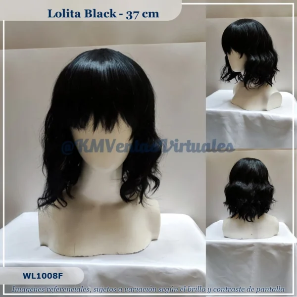 Peluca Negro Corta (WIG-WL1008F)