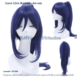 Peluca Kanan Azul Mediana (WIG-ZY205)