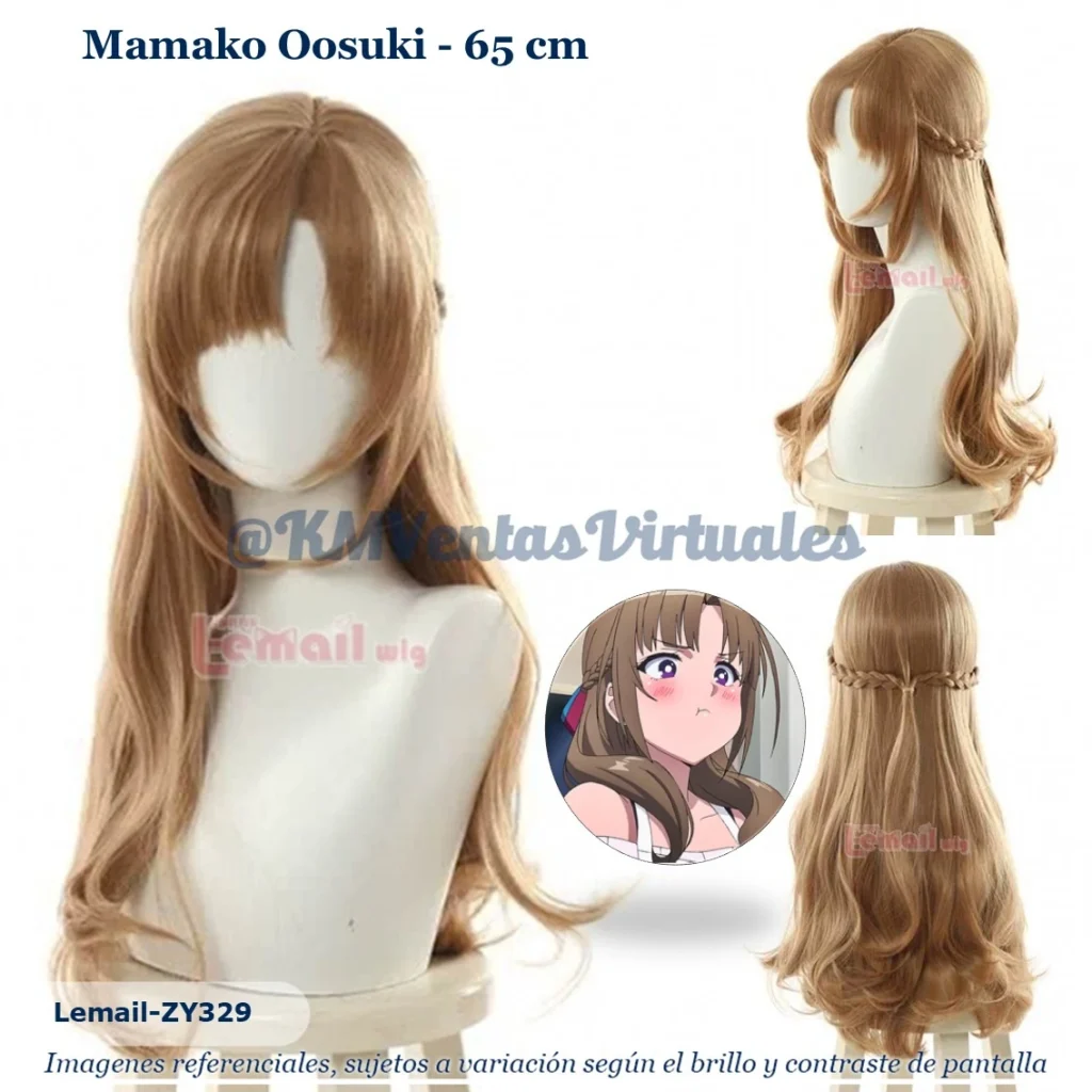 Peluca Mamako Castaño Mediana (WIG-ZY329)