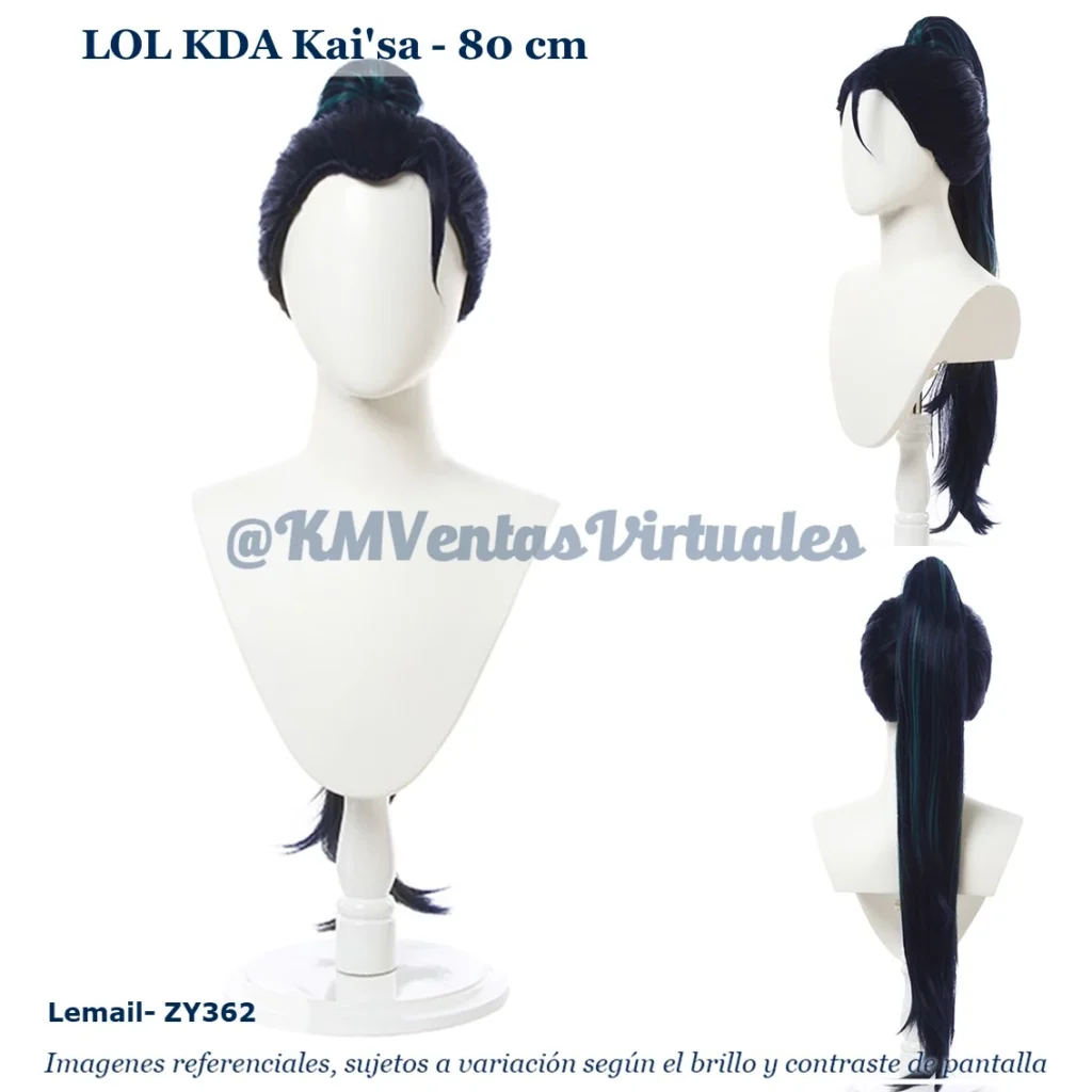 Peluca K/DA Azul Larga (WIG-ZY362)