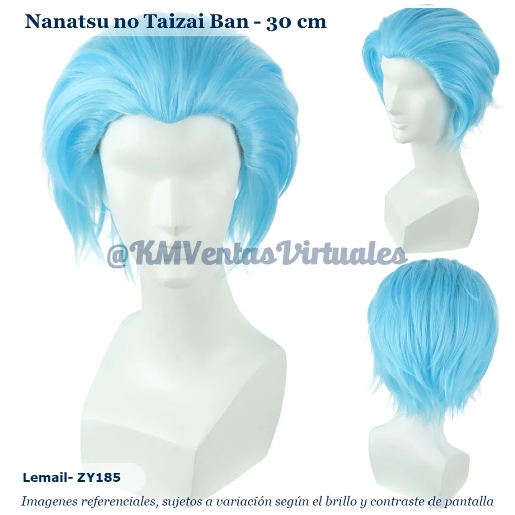Peluca Ban Celeste Corta (WIG-ZY185)