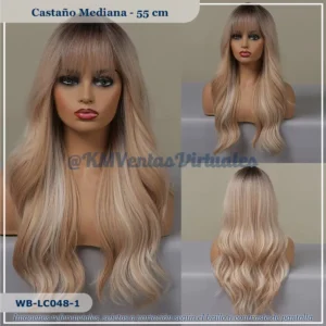 Peluca Castaño Mediana (WB-LC048-1)