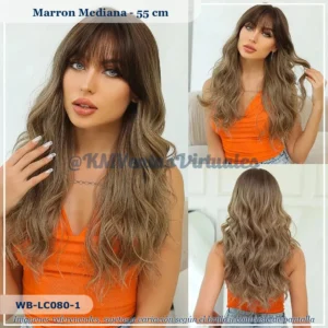 Peluca Marrón Mediana (WB-LC080-1)