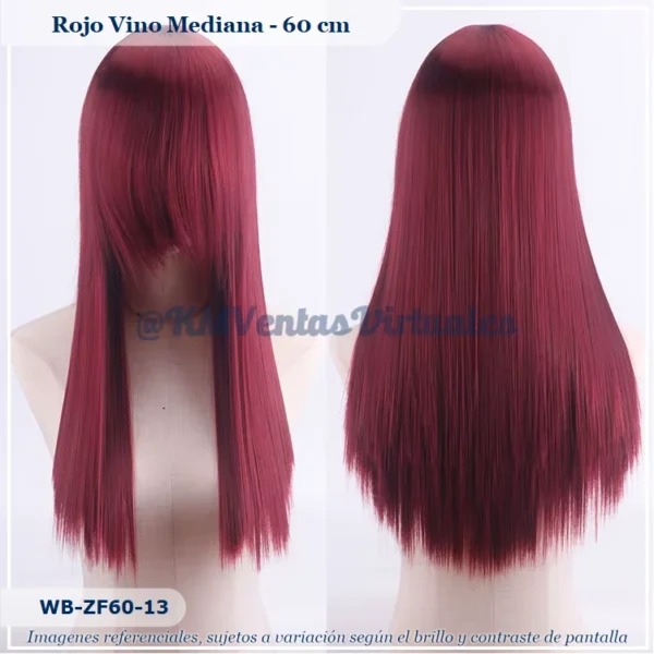Peluca Rojo Mediana (WB-ZF60-13)