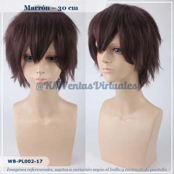 Peluca Marrón Corta (WB-PL002-17)