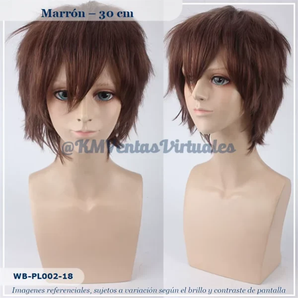 Peluca Marrón Corta (WB-PL002-18)