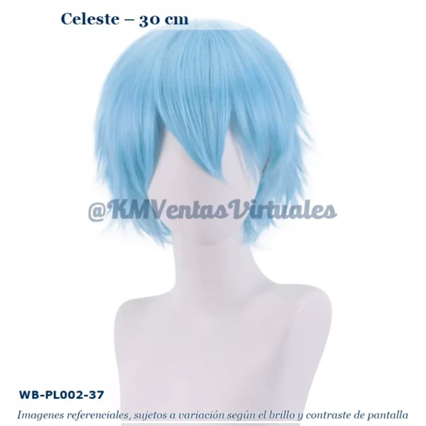 Peluca Celeste Corta (WB-PL002-37)
