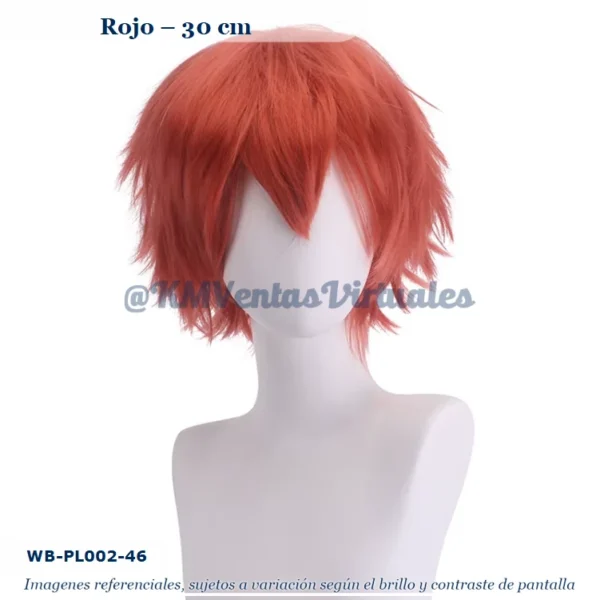 Peluca Rojo Corta (WB-PL002-46)
