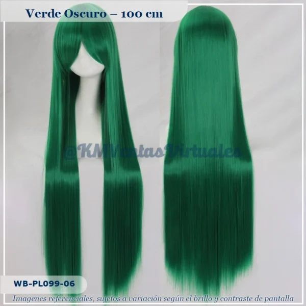 Peluca Verde Larga (WB-PL099-06)