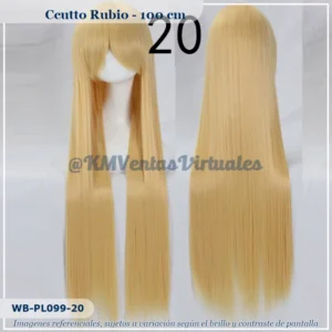 Peluca Amarillo Larga (WB-PL099-20)