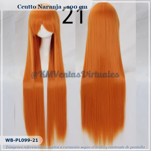 Peluca Naranja Larga (WB-PL099-21)