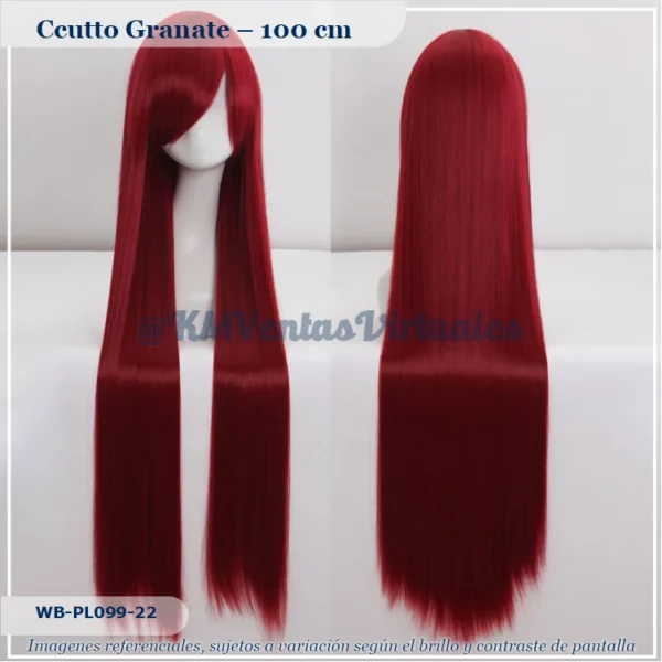 Peluca Rojo Larga (WB-PL099-22)