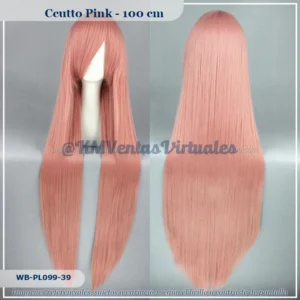 Peluca Lulipampin Rosado Larga (WB-PL099-39)